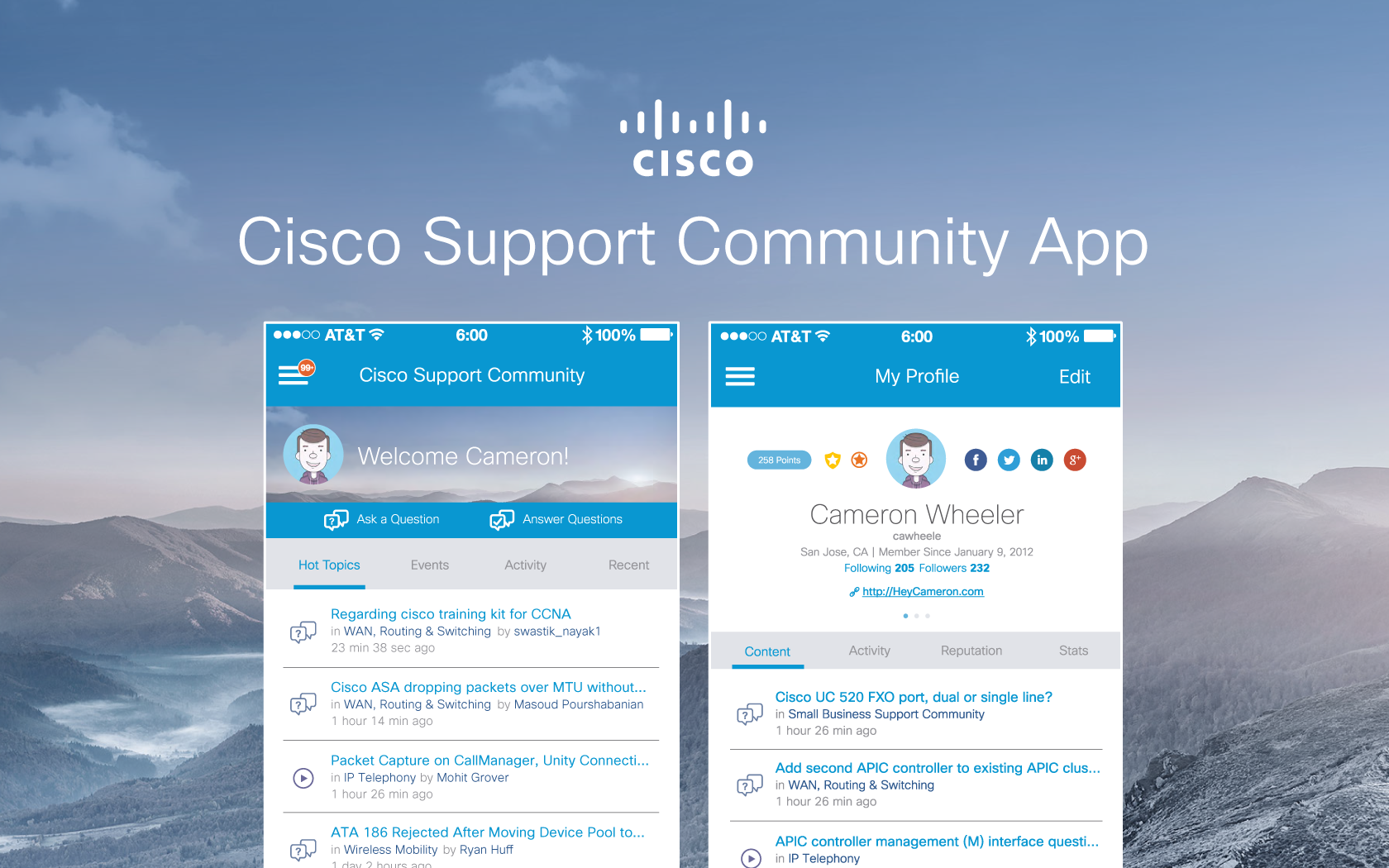 Cisco Support Community App