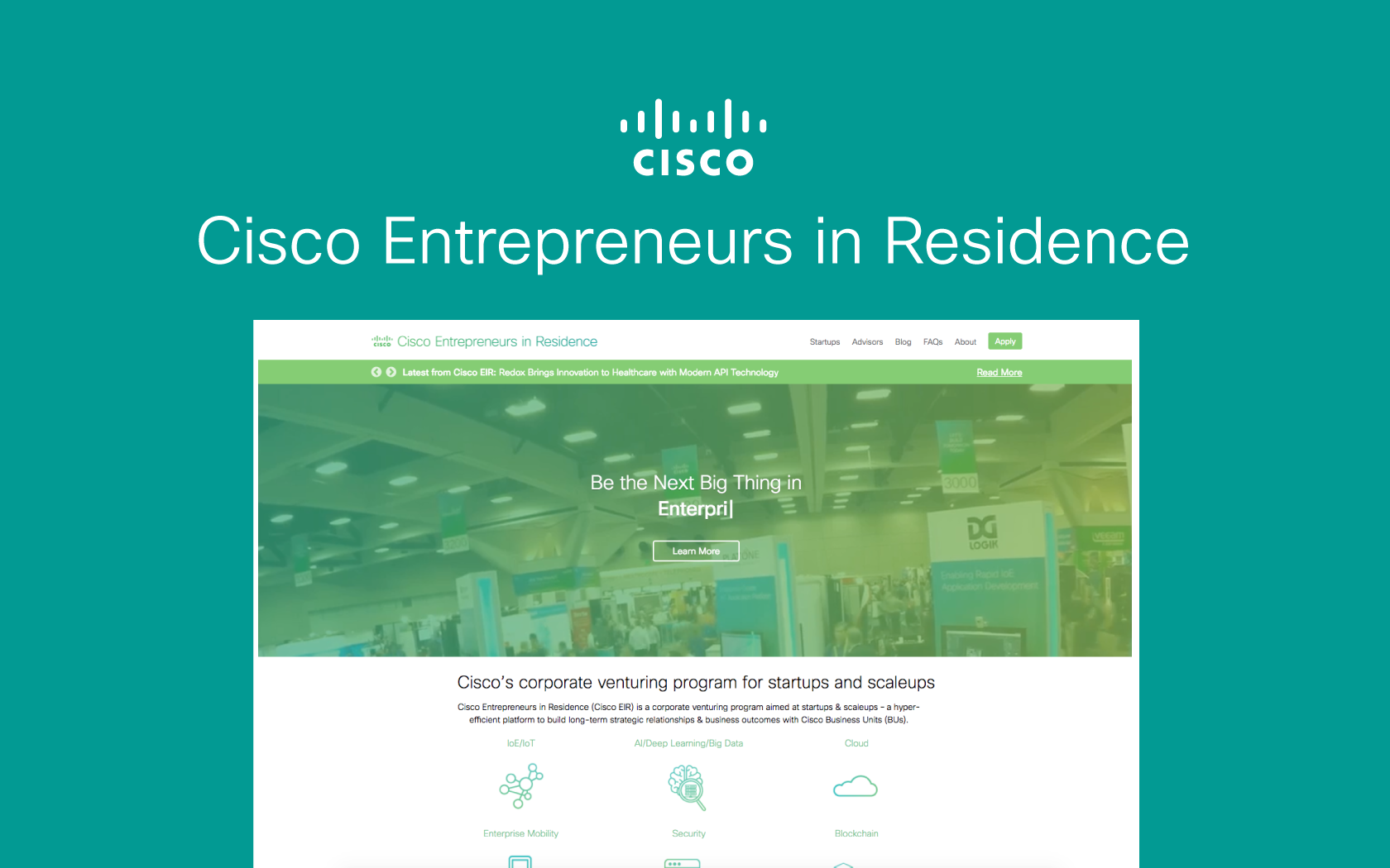Cisco Entrepreneurship in Residence